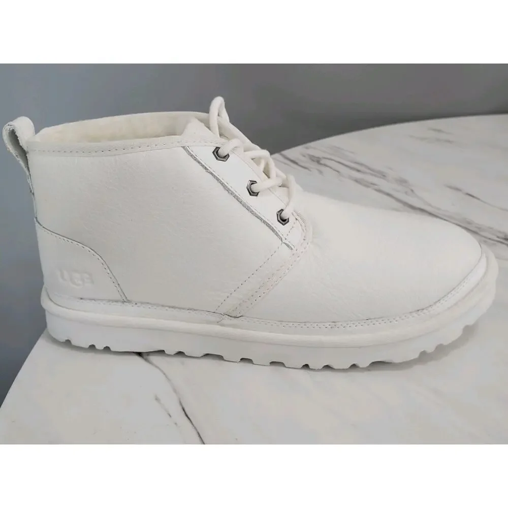 NEW WITHOUT‎ BOX UGG Neumel Boot Solid White Chukka Size 10 WARM Bright